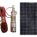 Rutan 250W 24V DC Submersible Solar Water Pump Complete Kit with 250W Solar Panel & Float Switch