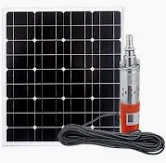 shopping-2.webp Submersible Water Pump Complete with Solar Panel Kit (110M Head Lift, 1100W DC Motor & MPPT Controller) - Image 1