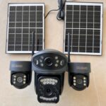 AOV 4G PTZ Solar Security Camera 4 Lens 8MP AI Human Detection CCTV Camera