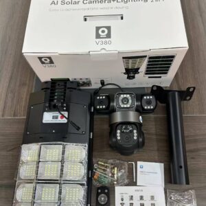 Triple Lens 180W 4G Floodlight Solar PTZ Camera Price in Kenya
