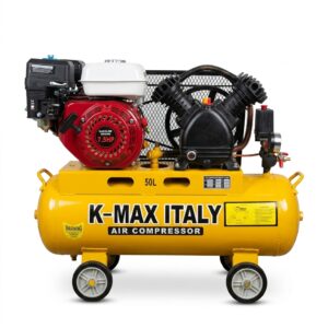 K-MAX 50L petrol compressor price in Kenya – 7.5HP double piston 8 bar air compressor